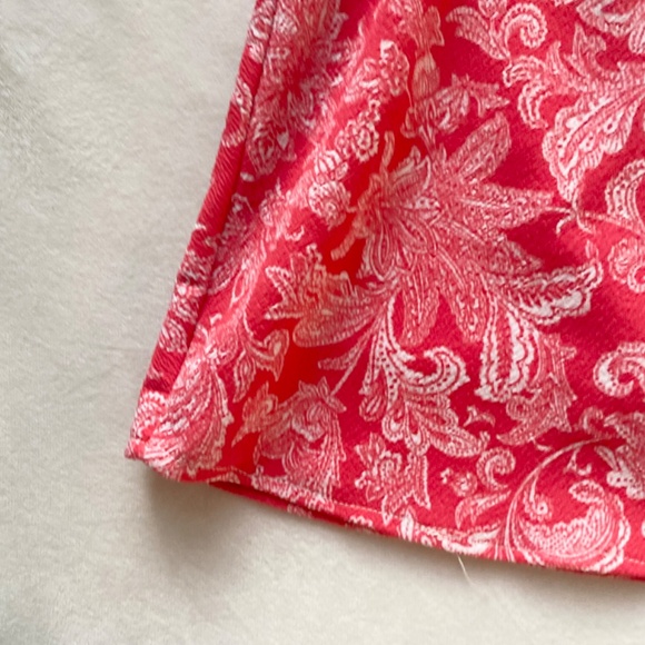 pink floral white wrap skirt bow tie - Picture 4 of 7